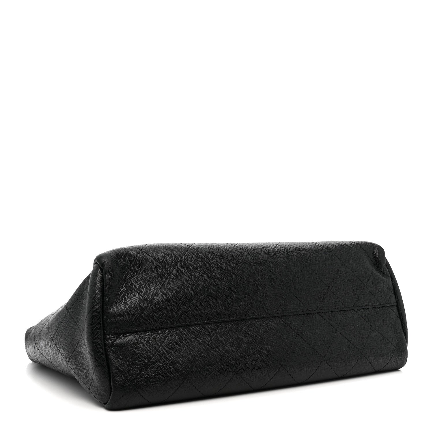 Chanel Caviar Stitched Large Lady Coco Shopping Tote Black