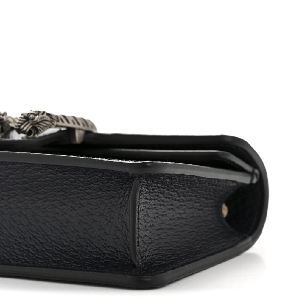 Gucci GG Supreme Monogram Textured Dollar Calfskin Super Mini Dionysus Shoulder Bag Beige Blue