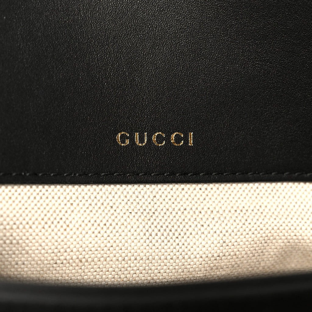 Gucci Arabella Calfskin Horsebit 1955 Soft Small Shoulder Bag Black