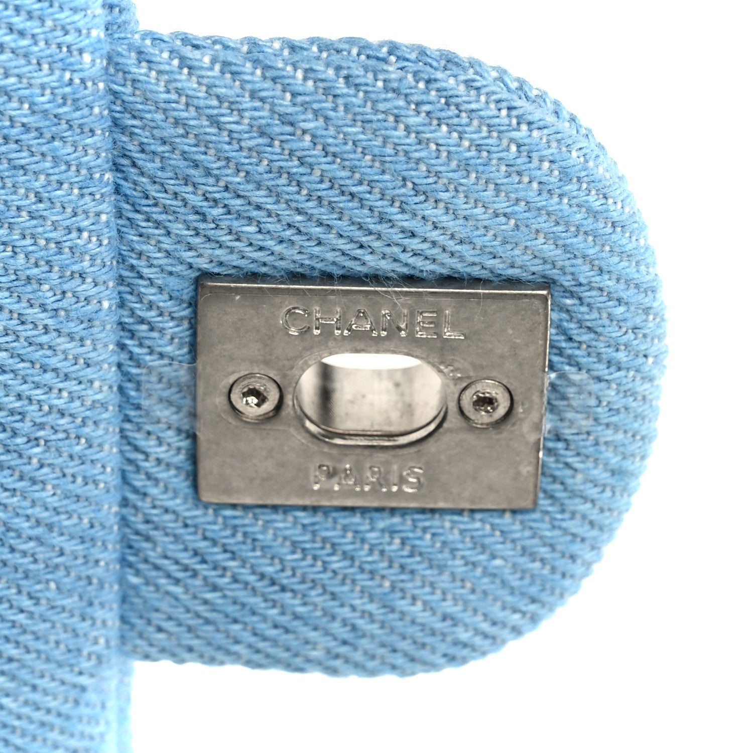 Chanel Denim Quilted Sweetheart Mini Flap Blue