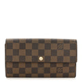 Louis Vuitton Damier Ebene Sarah Wallet