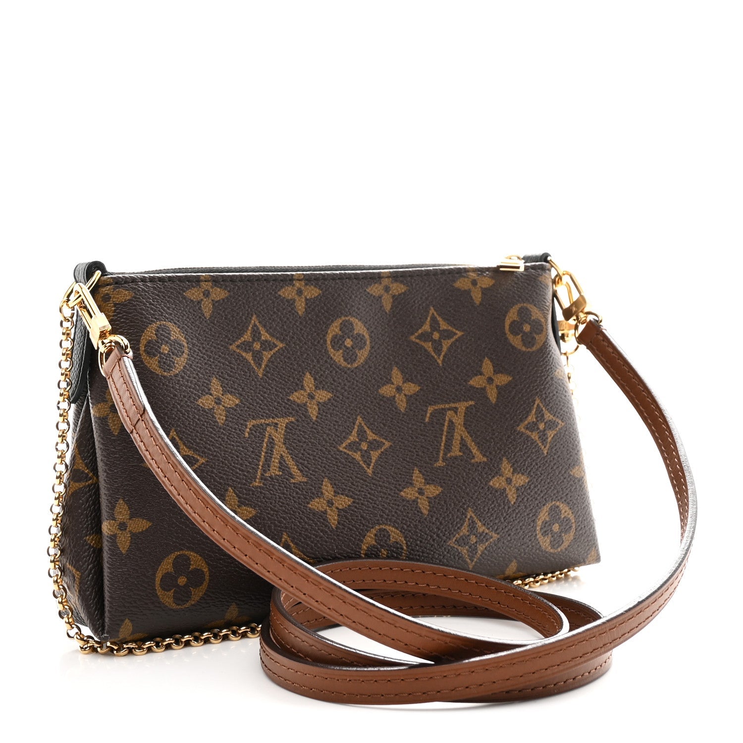 Louis Vuitton Monogram Pallas Clutch Black