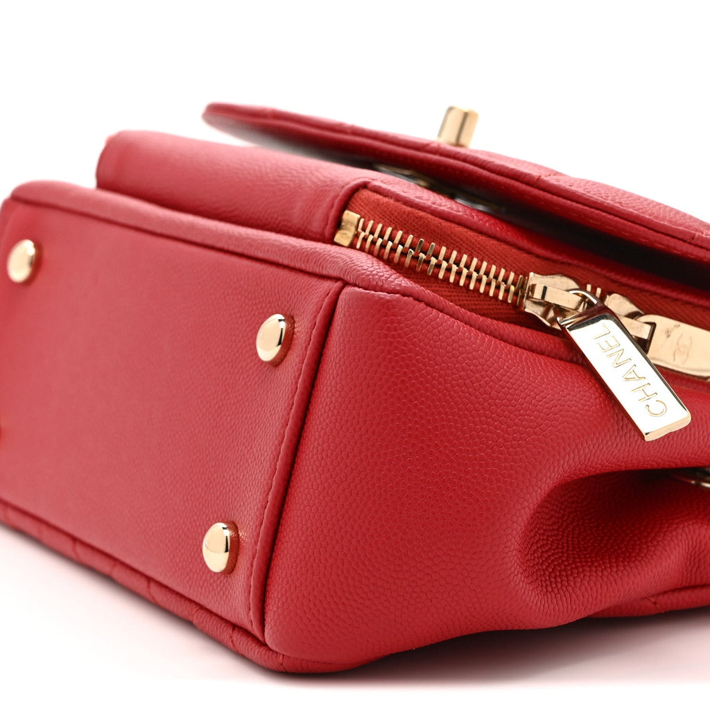 Chanel Caviar Quilted Small Business Affinity Flap Red