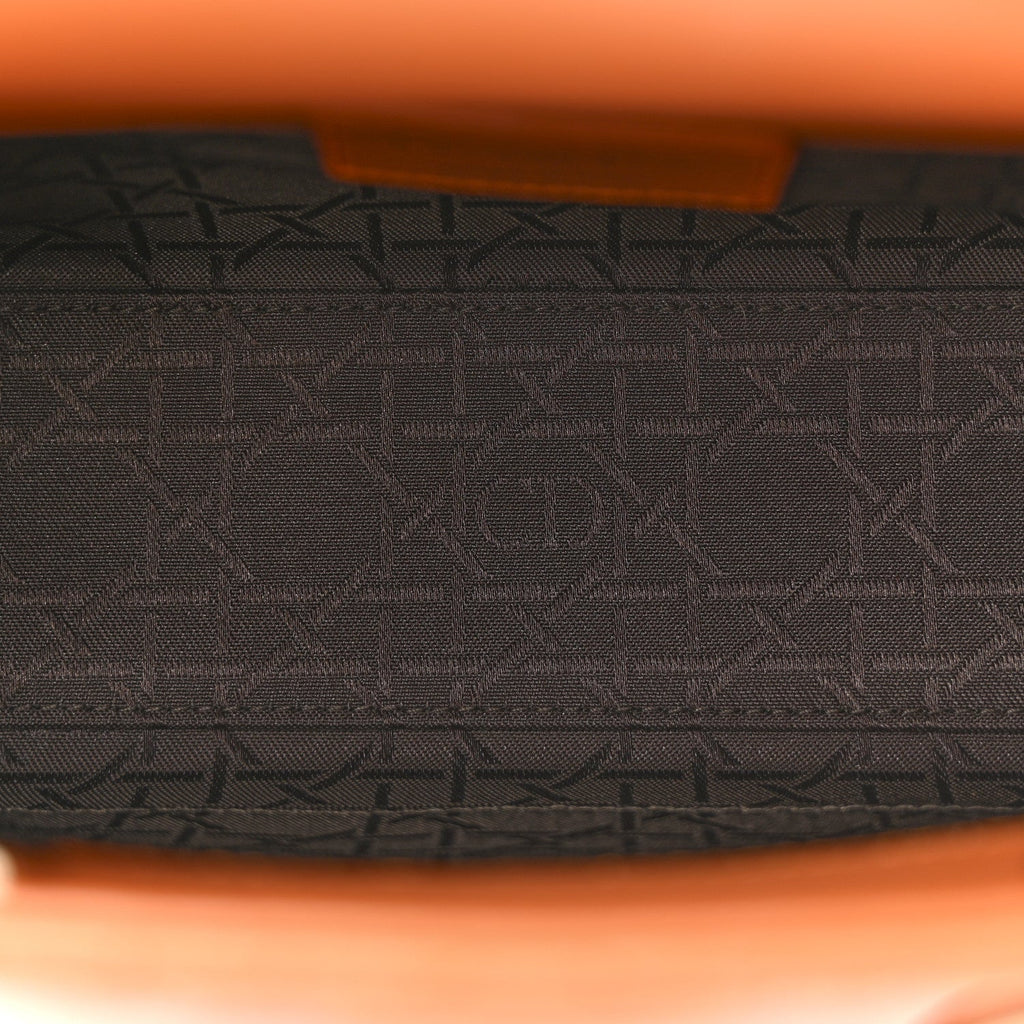Christian Dior Lambskin Cannage Small Lucky Badges My Lady Dior Orange