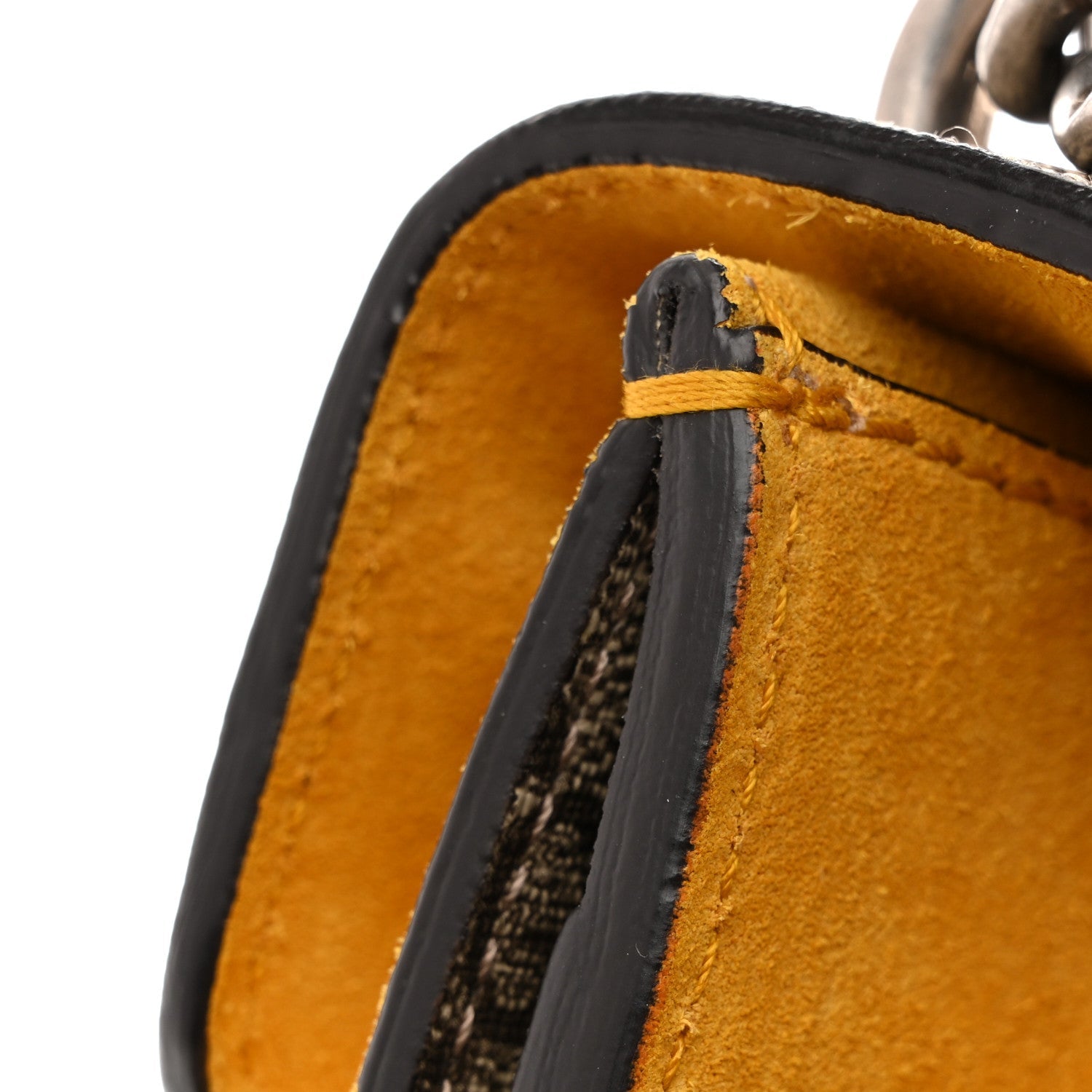 Gucci GG Supreme Monogram Mini Dionysus Shoulder Bag Yellow