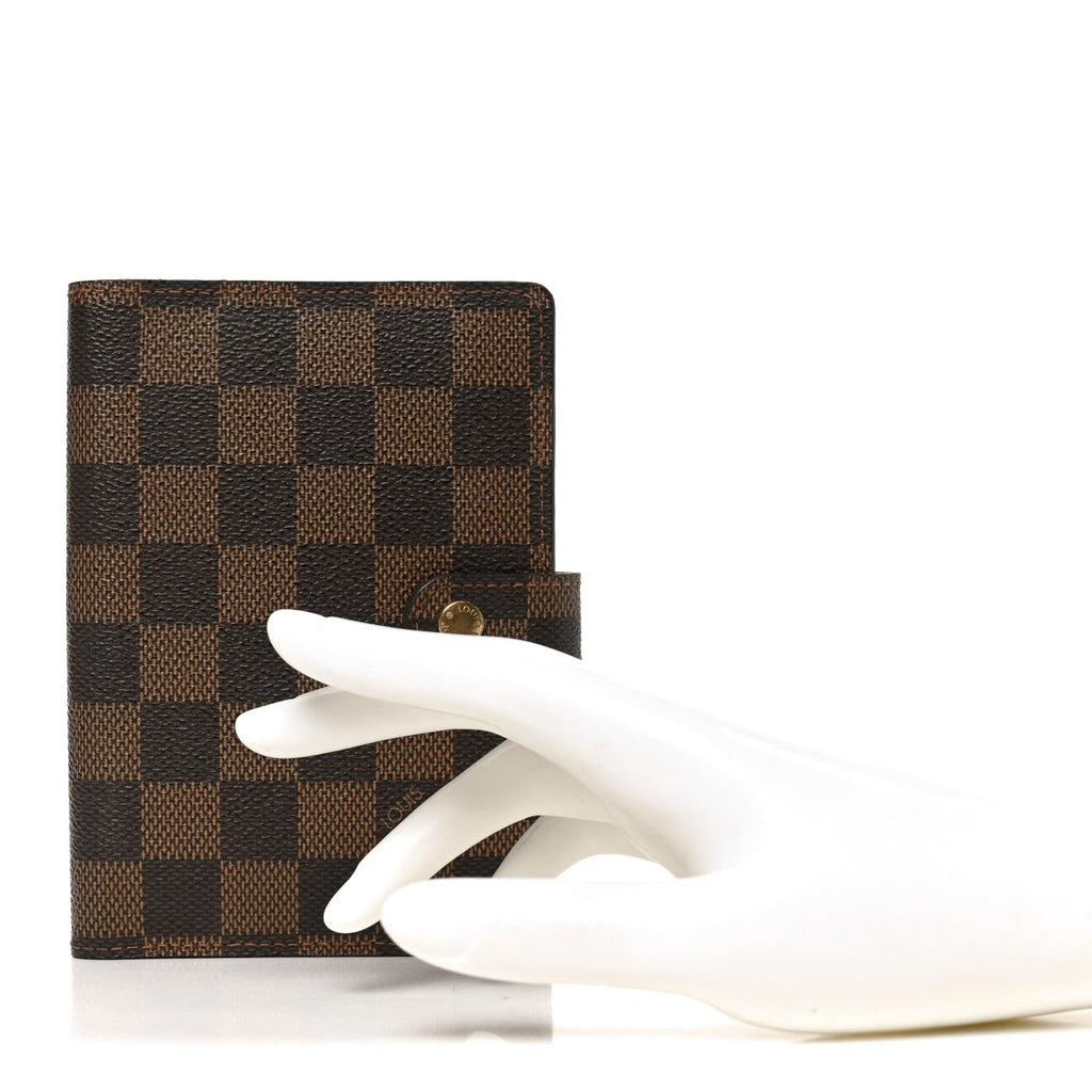 Louis Vuitton Damier Ebene Small Ring Agenda Cover