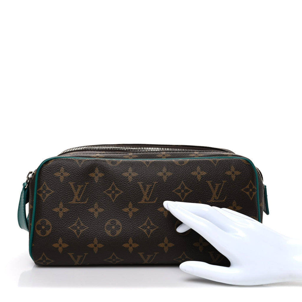 Louis Vuitton Monogram Dopp Kit Toilet Pouch Green
