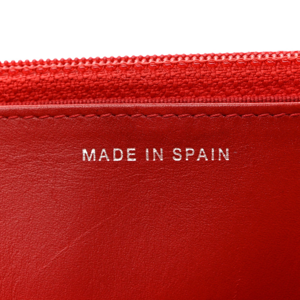 Chanel Caviar Quilted Wallet On Chain WOC Red