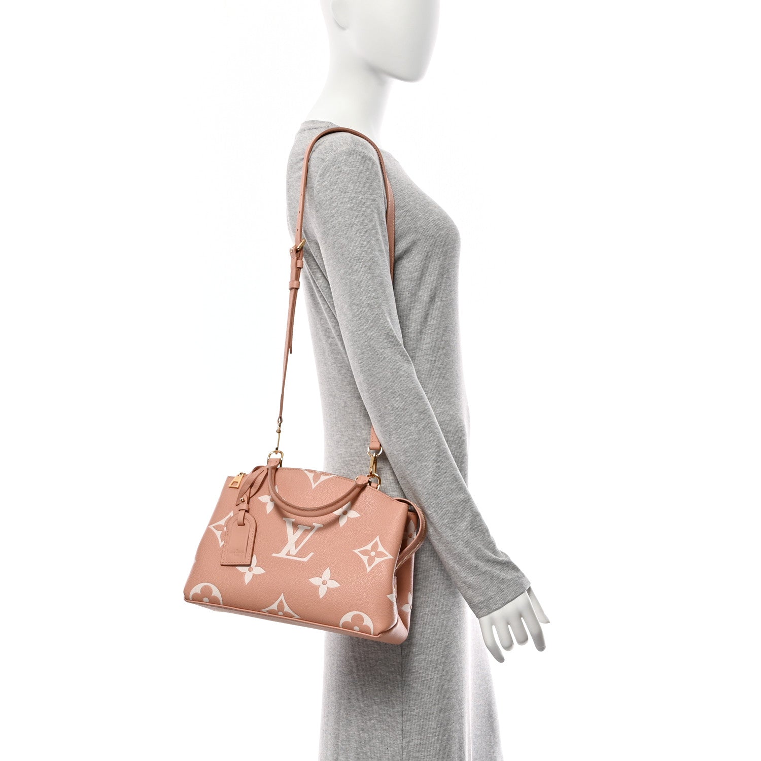 Louis Vuitton Empreinte Monogram Giant Petit Palais Rose Trianon Creme