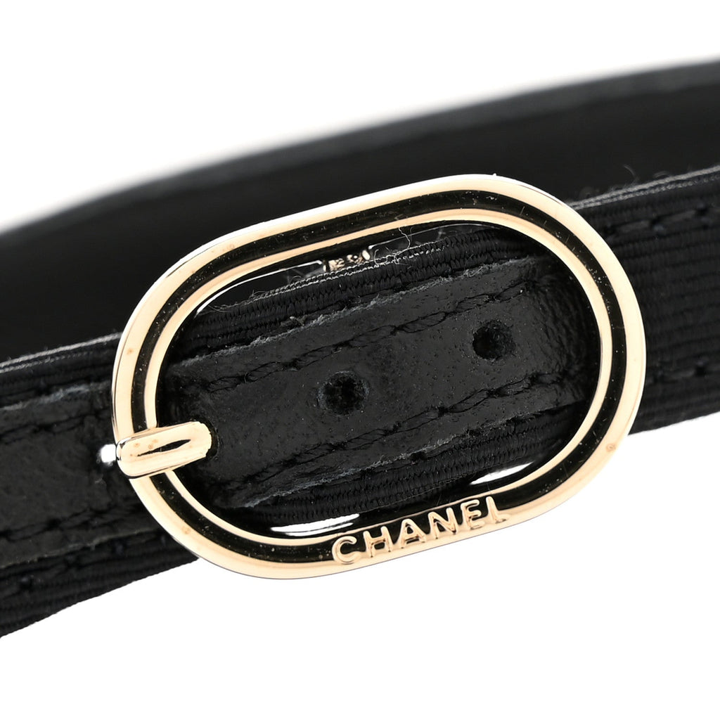 Grosgrain Camellia Slingback Flats 39.5 Black White