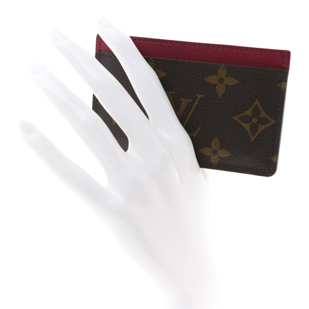 Louis Vuitton Monogram Card Holder Fuchsia
