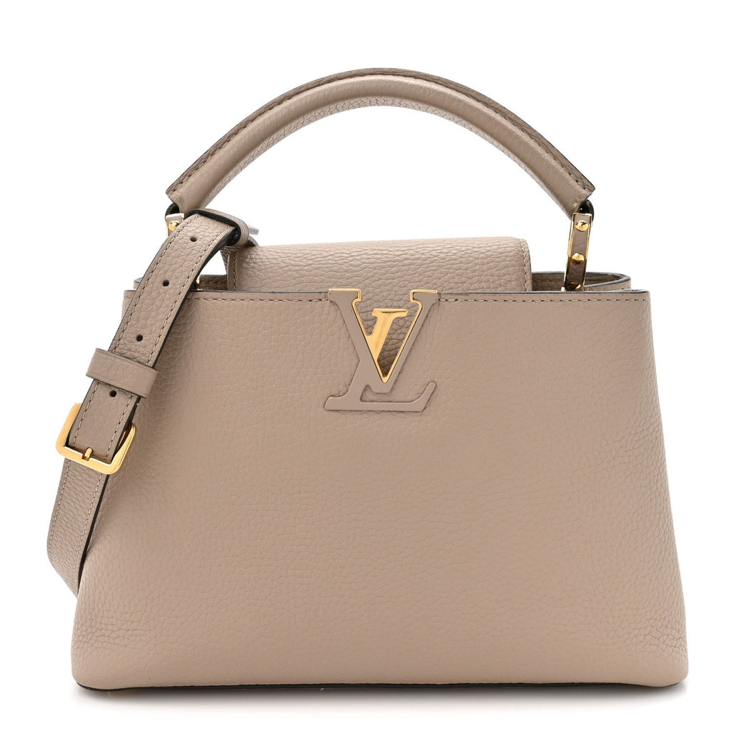 Louis Vuitton Taurillon Capucines BB Galet