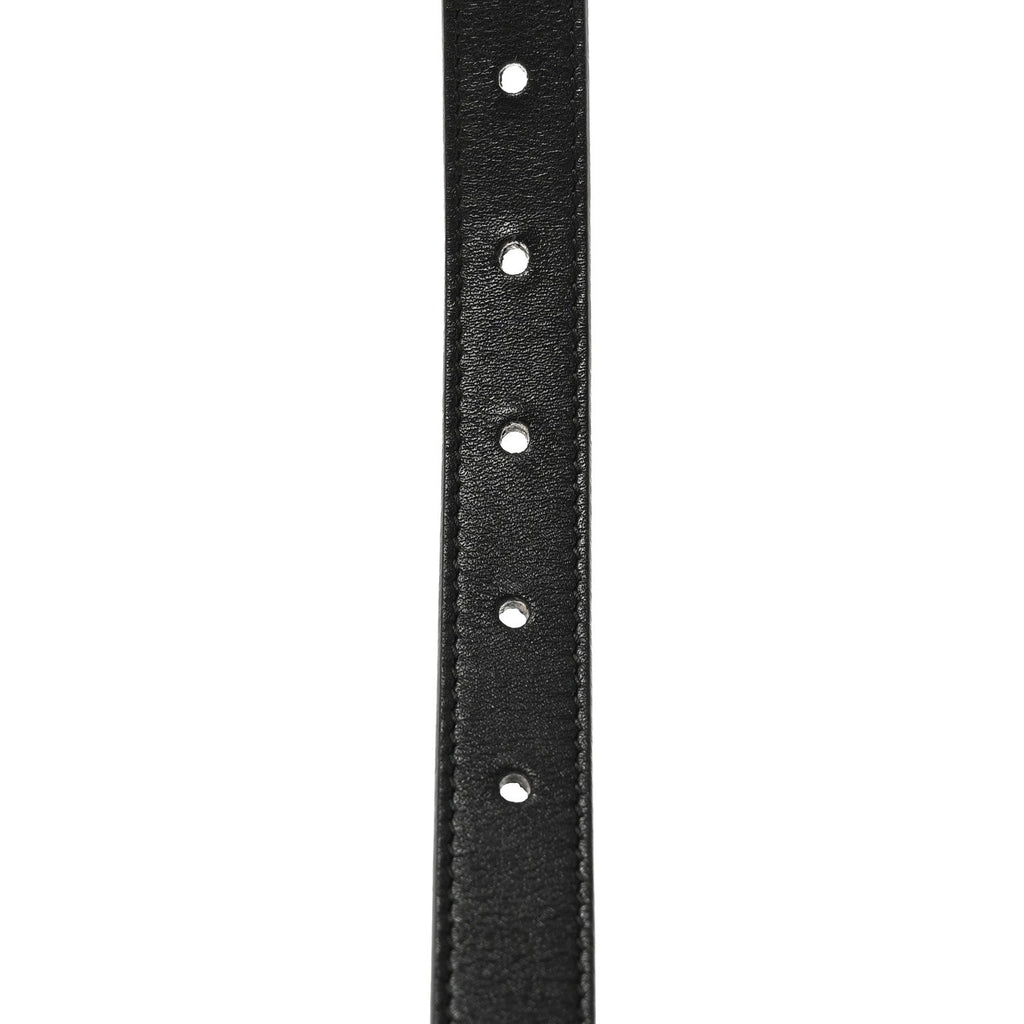 Gucci Calfskin Pearl Double G 20mm Belt 70 28 Black Cream