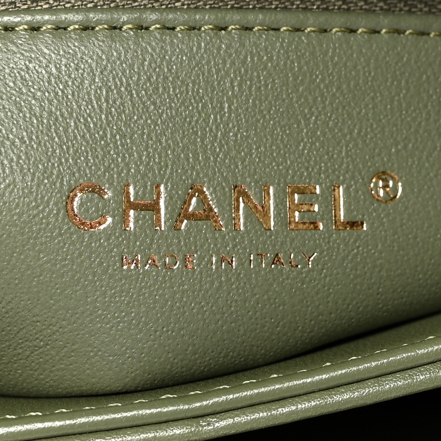 Chanel Lambskin Quilted Small Trendy CC Flap Dual Handle Bag Green