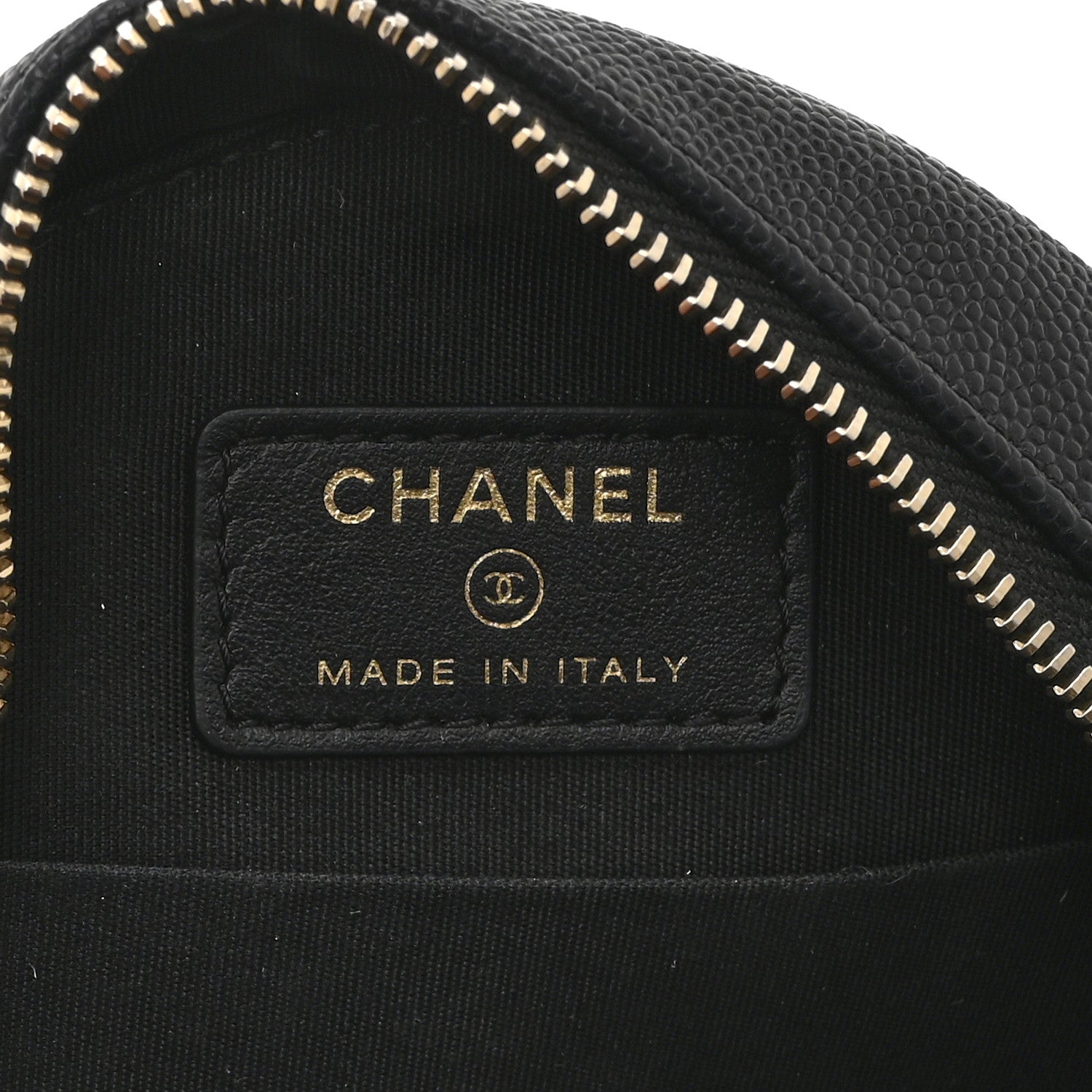 Chanel Caviar Quilted Round Filigree Crossbody Black