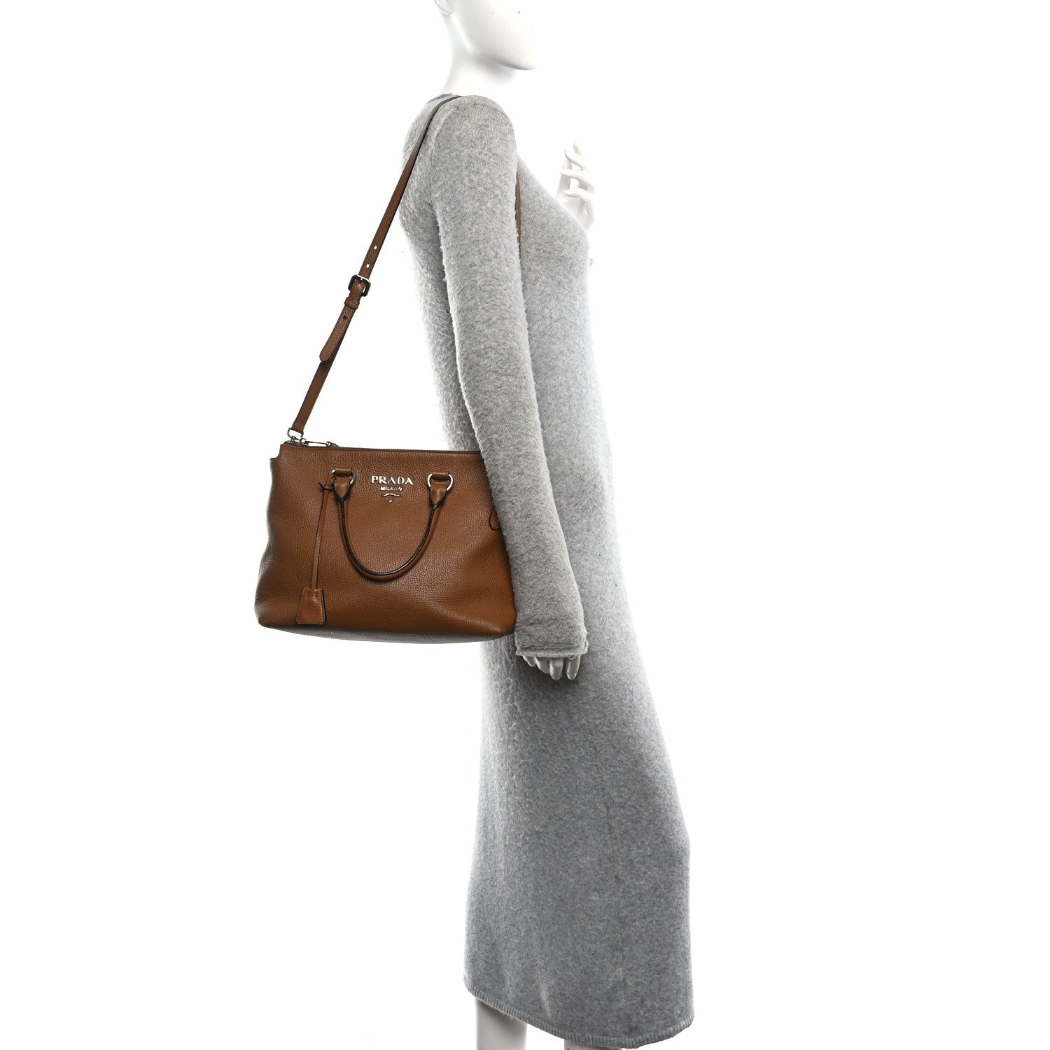Prada Vitello Phenix Tote Cannella