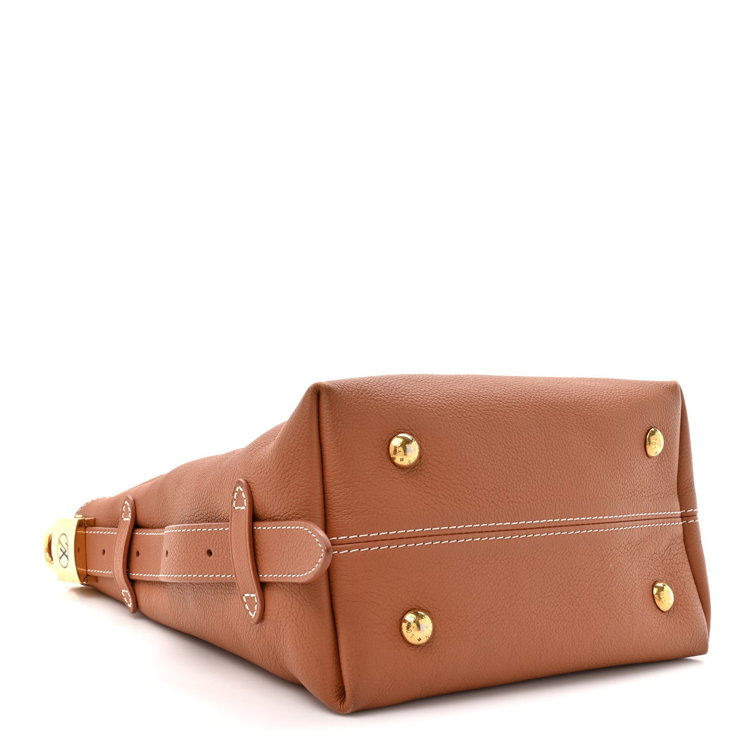 Louis Vuitton Grained Calfskin Low Key Hobo PM Cognac