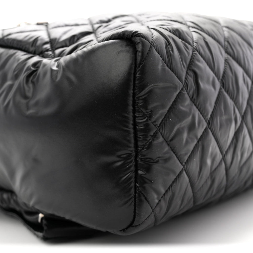 Chanel Nylon Quilted Coco Cocoon Backpack Black