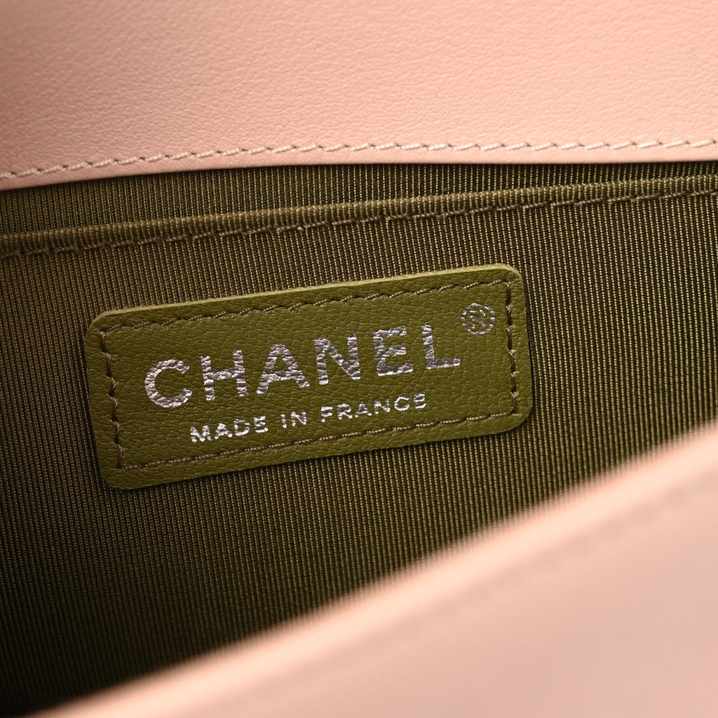 Chanel Calfskin Quilted Small Boy Flap Light Pink