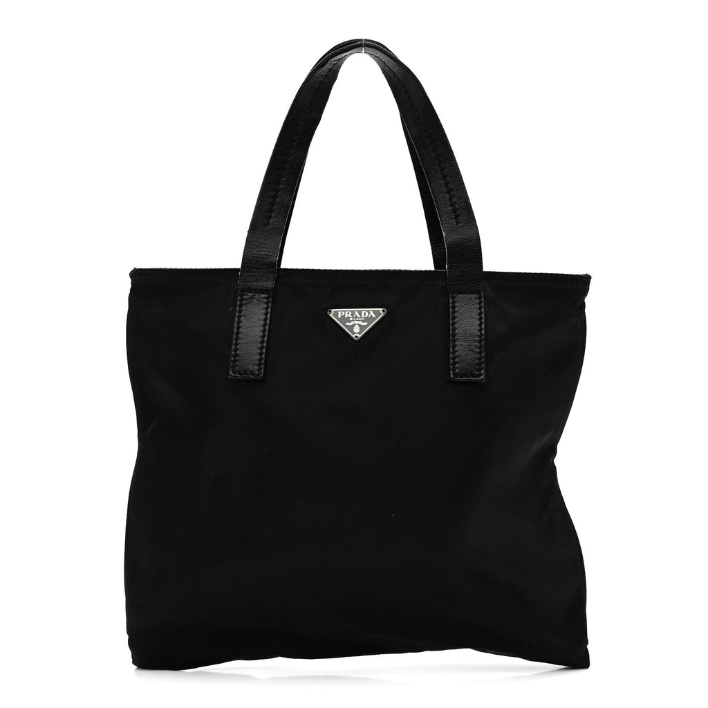 Prada Tessuto Nylon Mini Shopping Tote Black