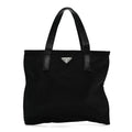 Prada Tessuto Nylon Mini Shopping Tote Black