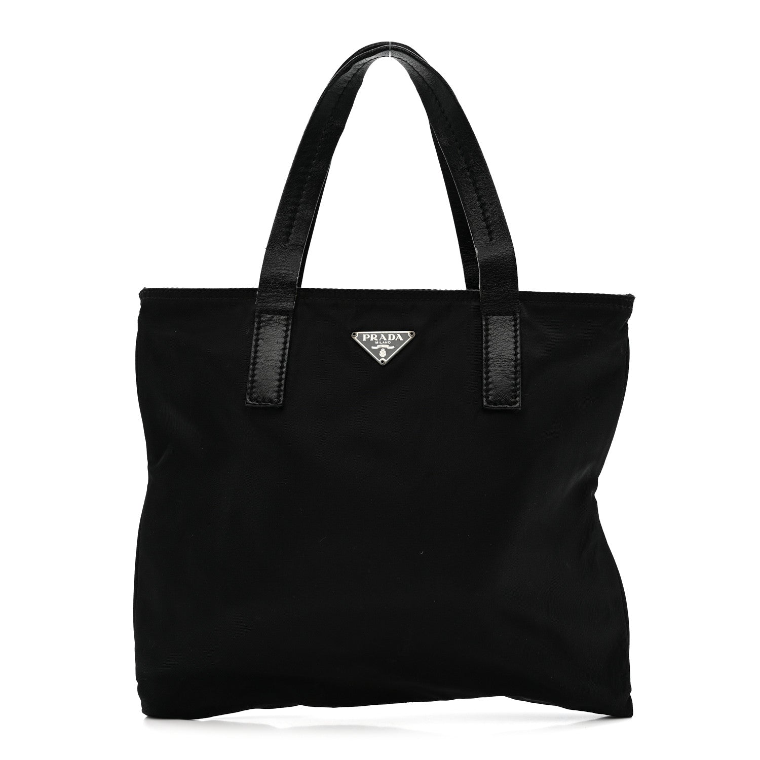 Prada Tessuto Nylon Mini Shopping Tote Black