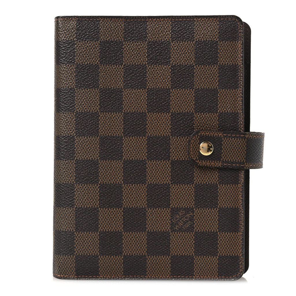 Louis Vuitton Damier Ebene Medium Ring Agenda Cover