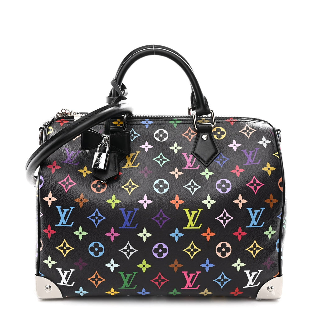 Louis Vuitton LV X TM Monogram Multicolor Speedy Soft 30 Black