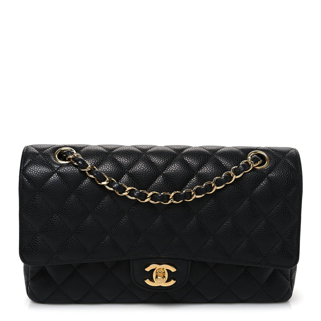 Chanel Caviar Quilted Medium Double Flap Black