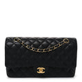 Chanel Caviar Quilted Medium Double Flap Black