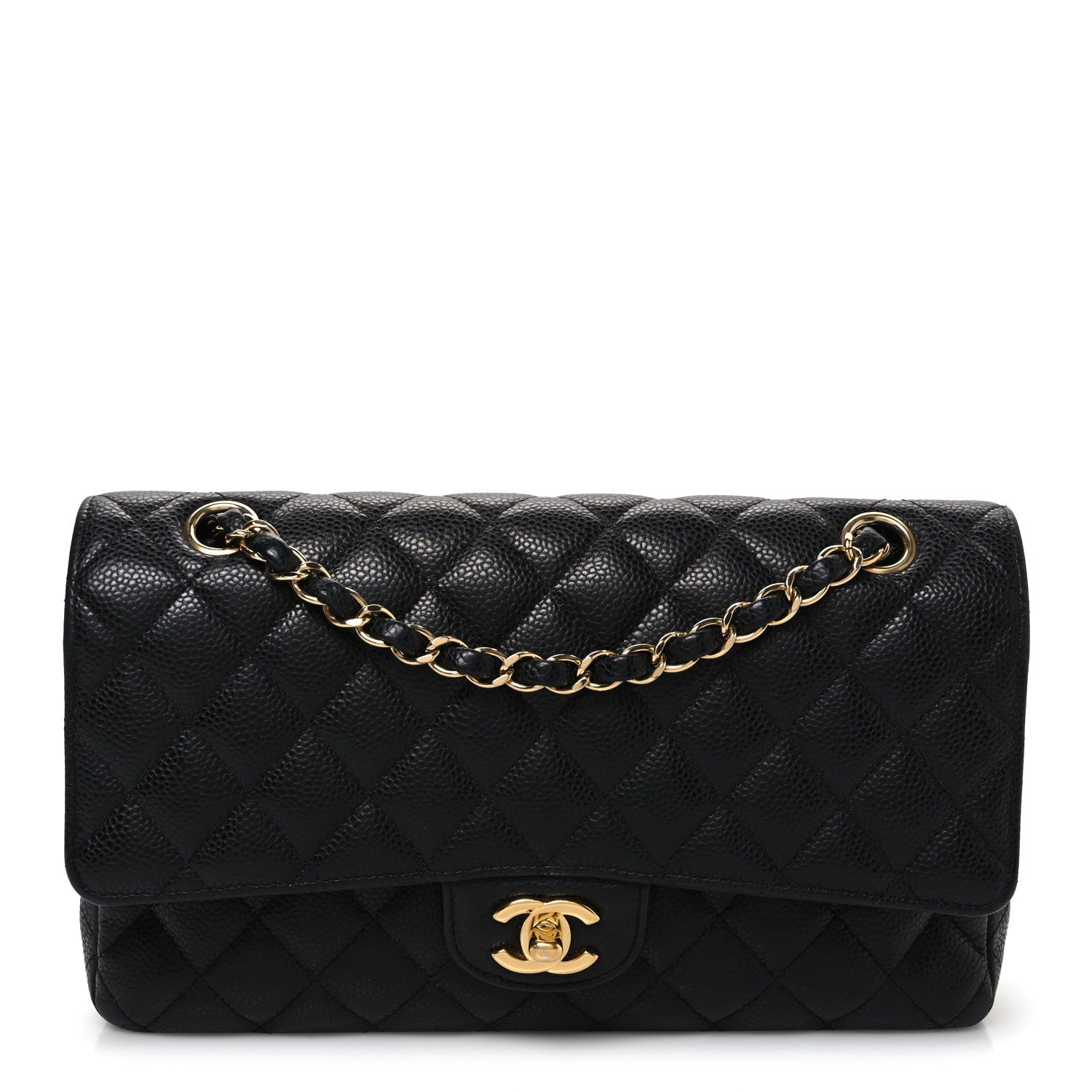 Chanel Caviar Quilted Medium Double Flap Black
