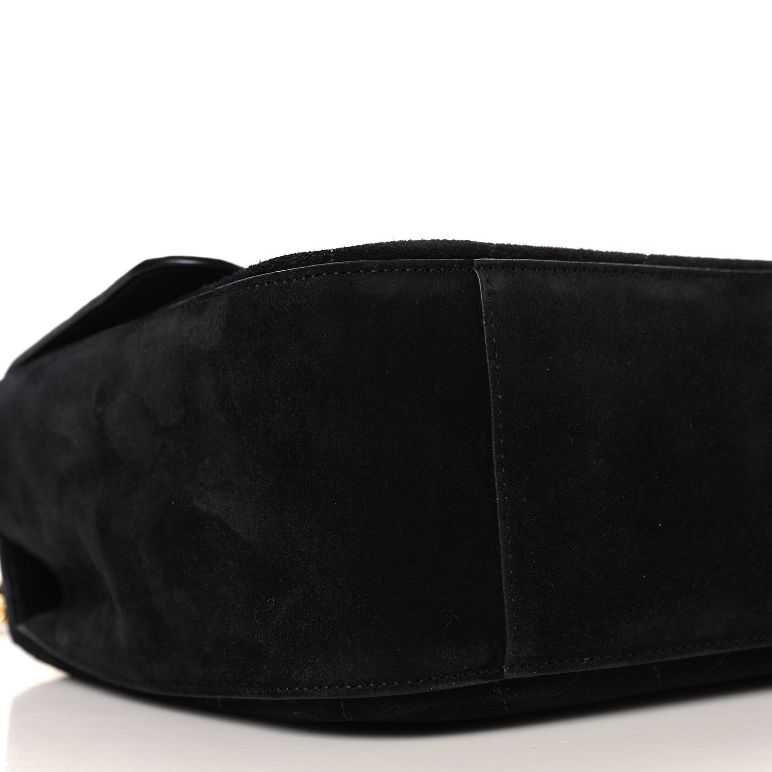 Chanel Suede Calfskin Small Souplissimo Maxi Flap Black