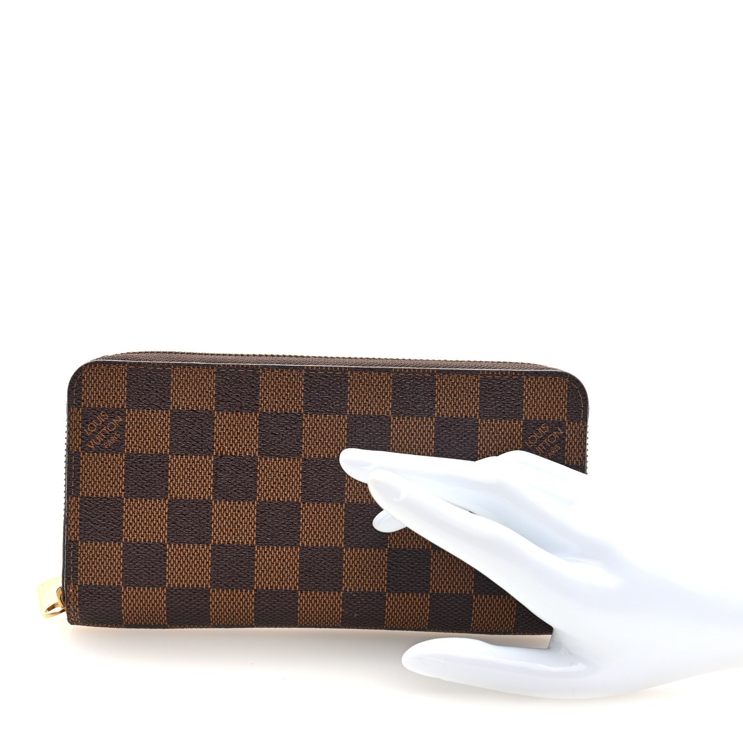 Louis Vuitton Damier Ebene Zippy Wallet Rose Ballerine