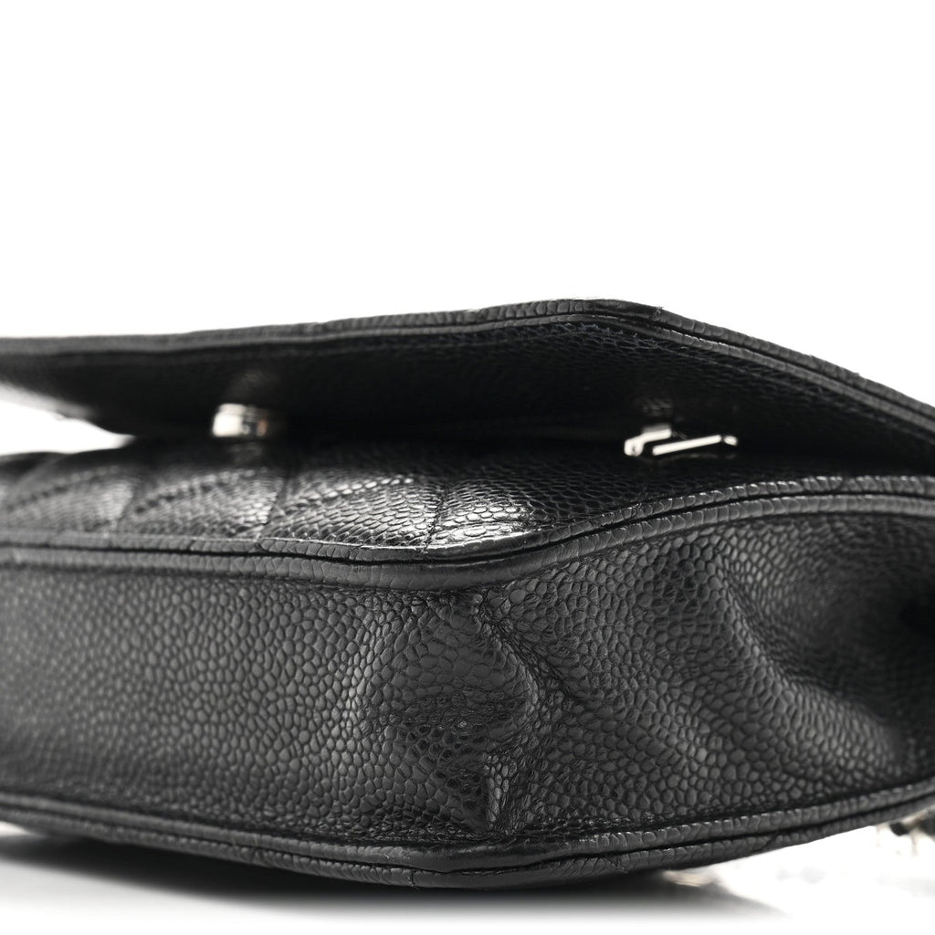 Chanel Caviar Quilted Wallet on Chain WOC Black