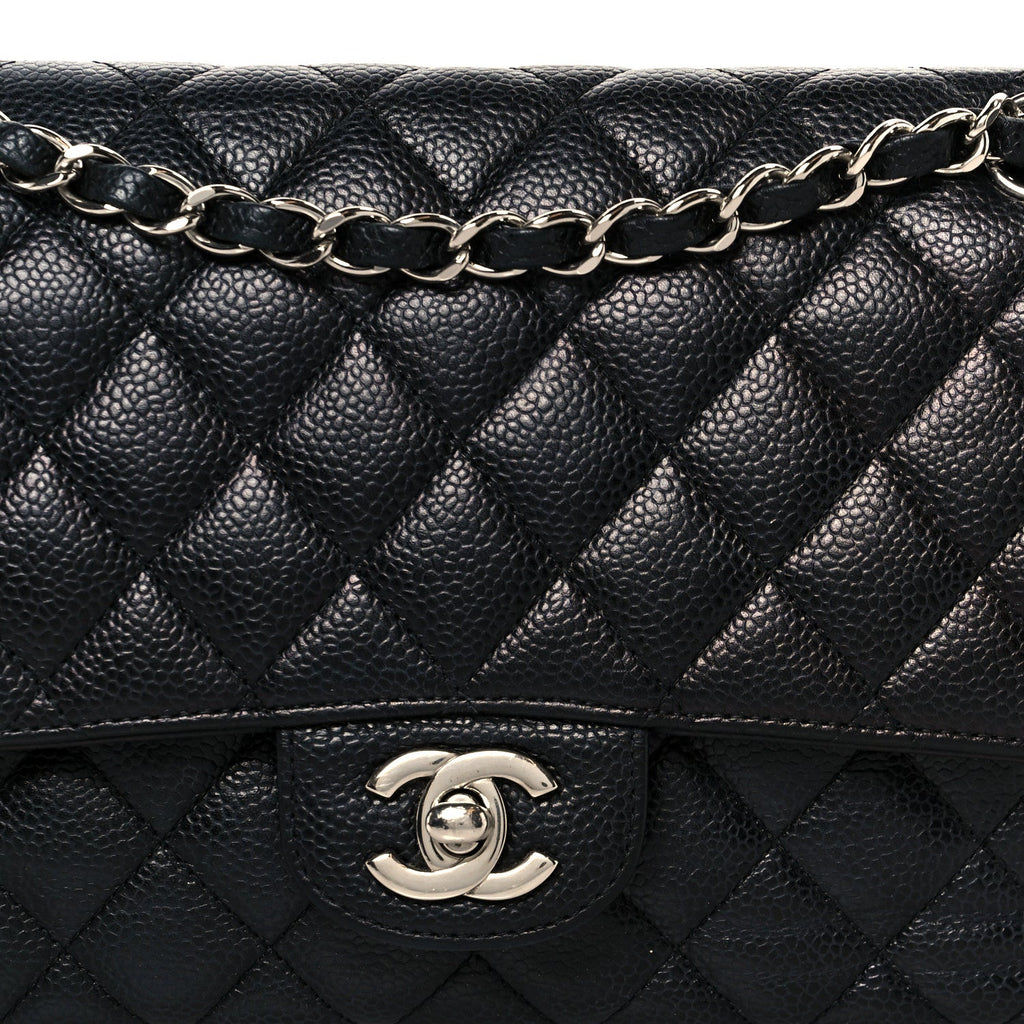 Chanel Caviar Quilted Medium Double Flap Black