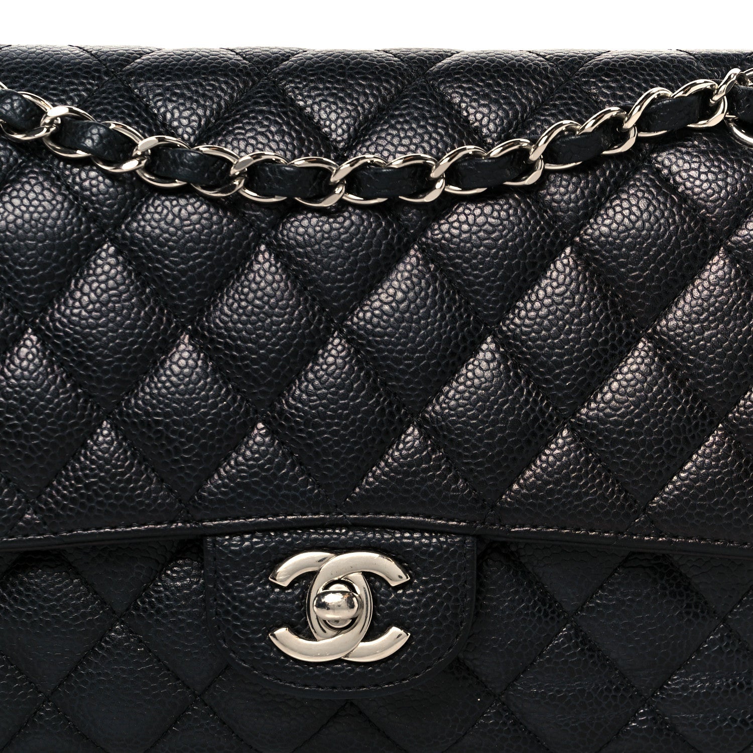 Chanel Caviar Quilted Medium Double Flap Black