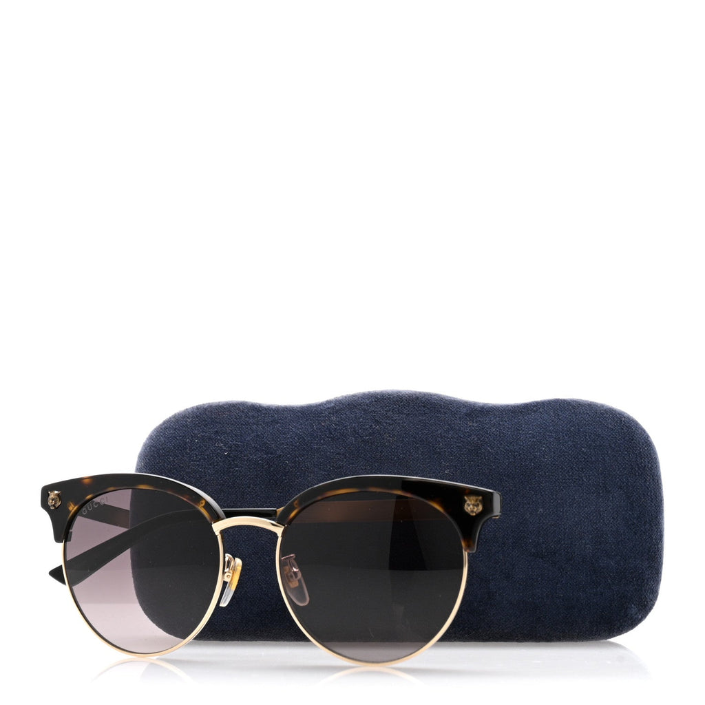 Gucci Metal Tiger GG0222SK Sunglasses Tortoise
