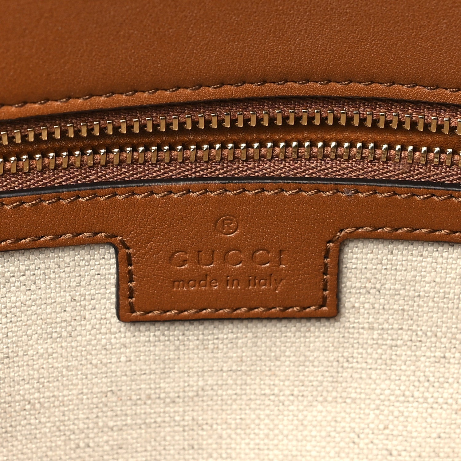 Gucci Roxy Calfskin Medium Blondie Top Handle Bag Brown