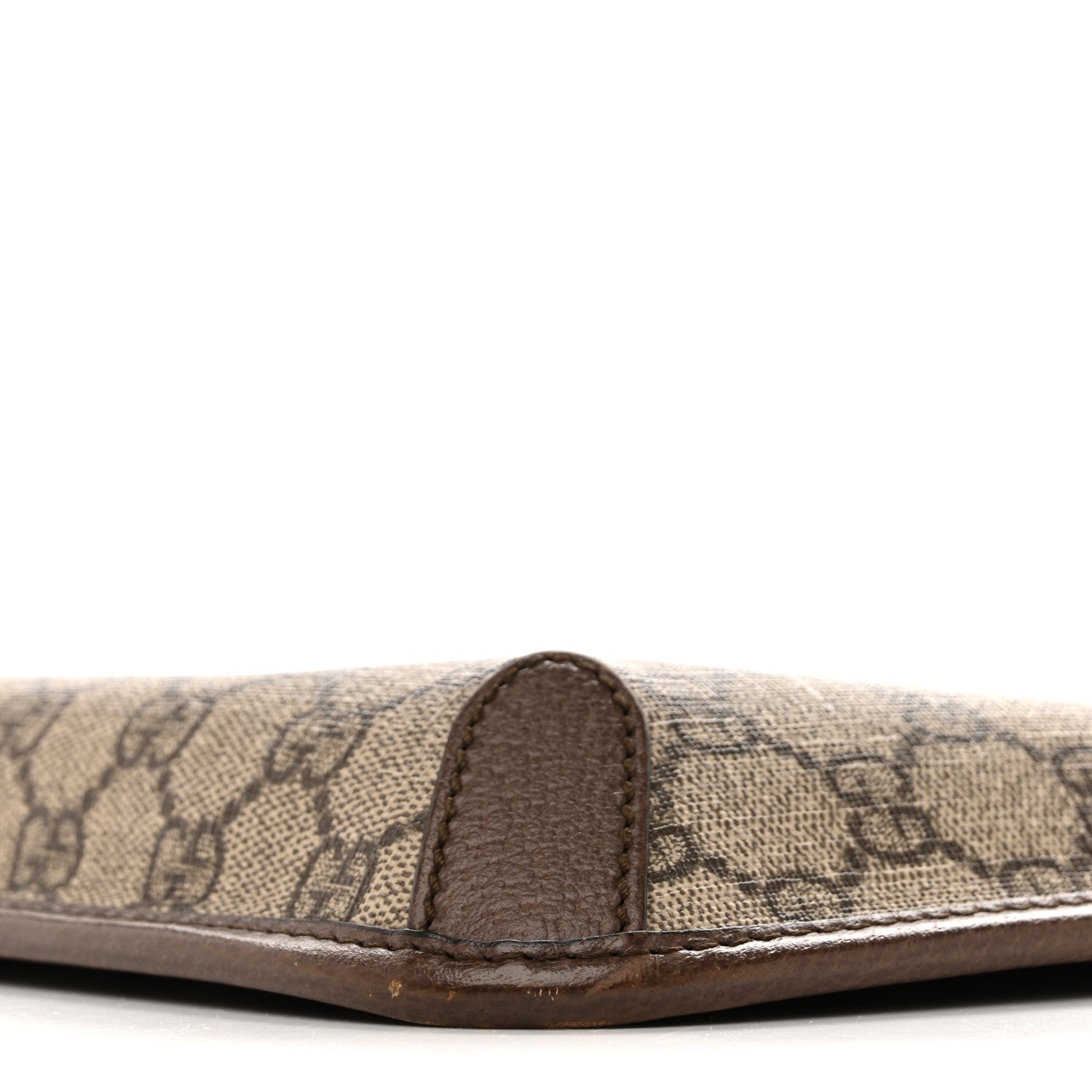 Gucci GG Supreme Monogram Web Medium Neo Vintage Flap Messenger Bag Beige New Acero