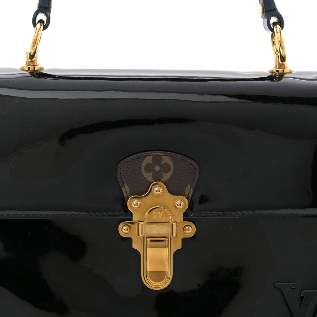 Louis Vuitton Patent Calfskin Monogram Cherrywood PM Black
