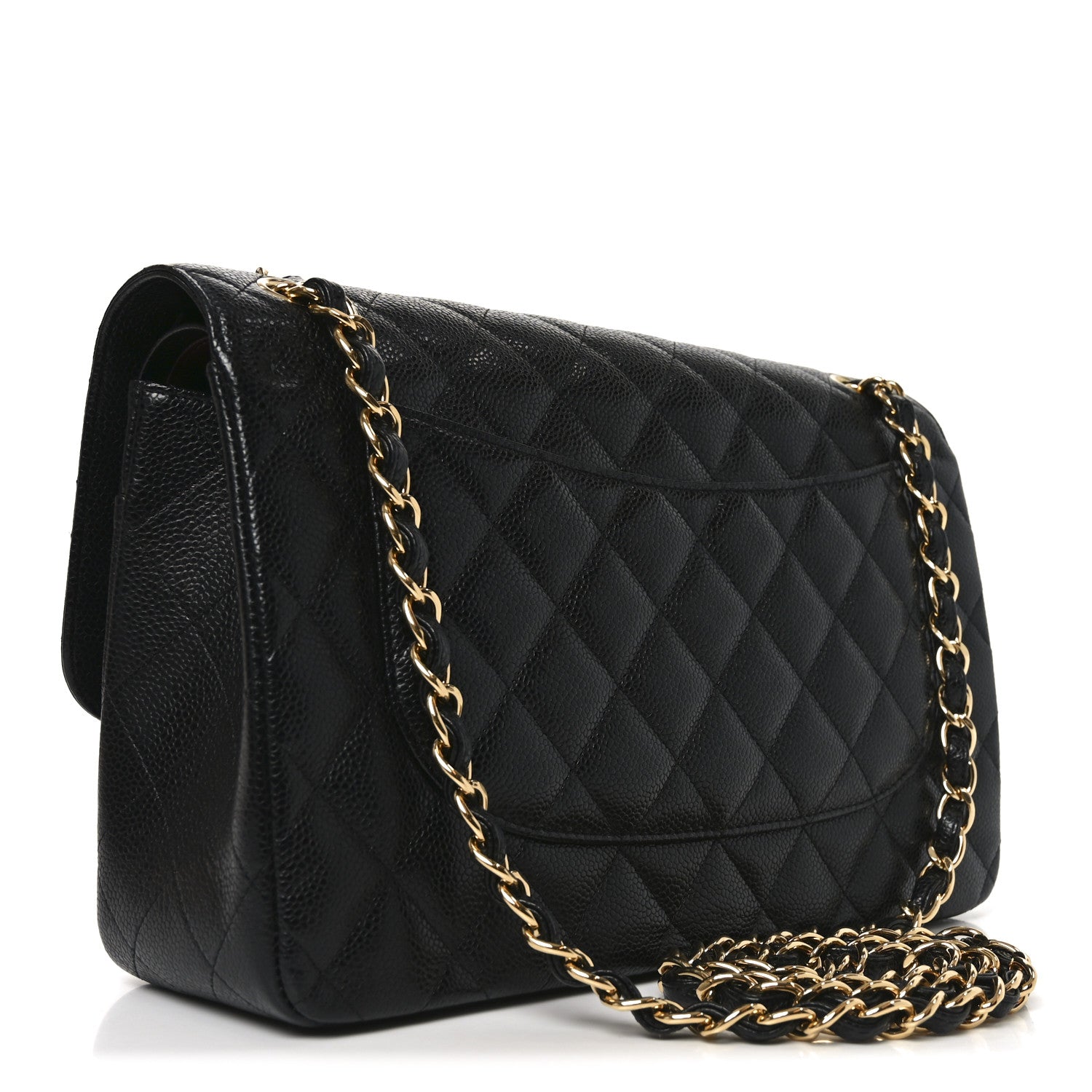 Chanel Caviar Quilted Jumbo Double Flap Black
