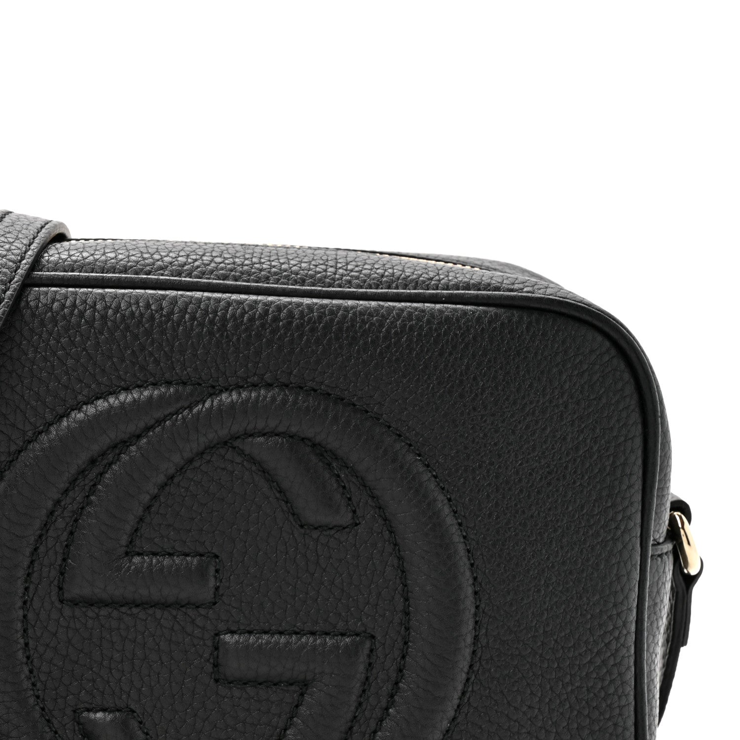 Gucci Pebbled Calfskin Small Soho Disco Bag Black