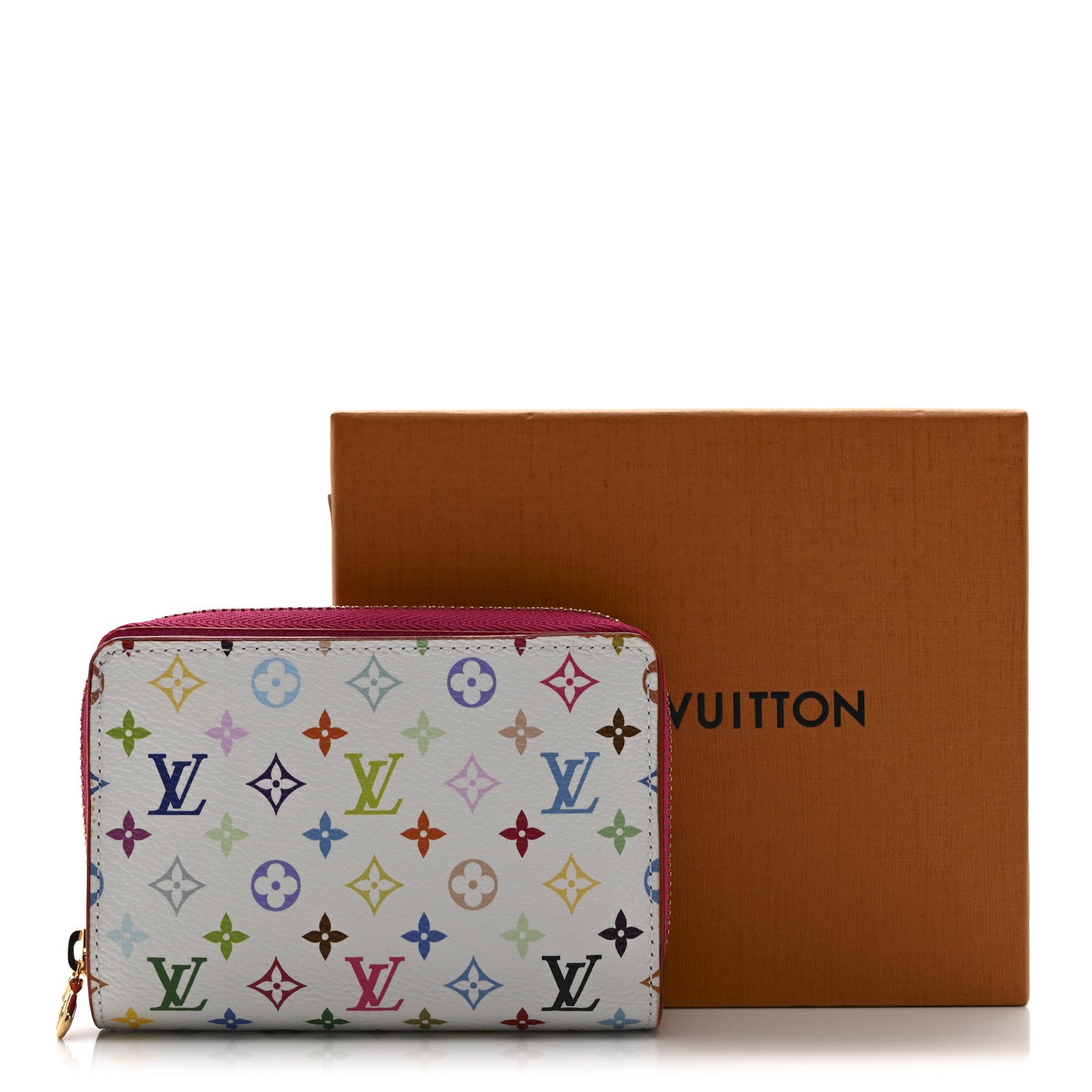 Louis Vuitton LV X TM Monogram Multicolor Portefeuille Lou Compact Wallet  White