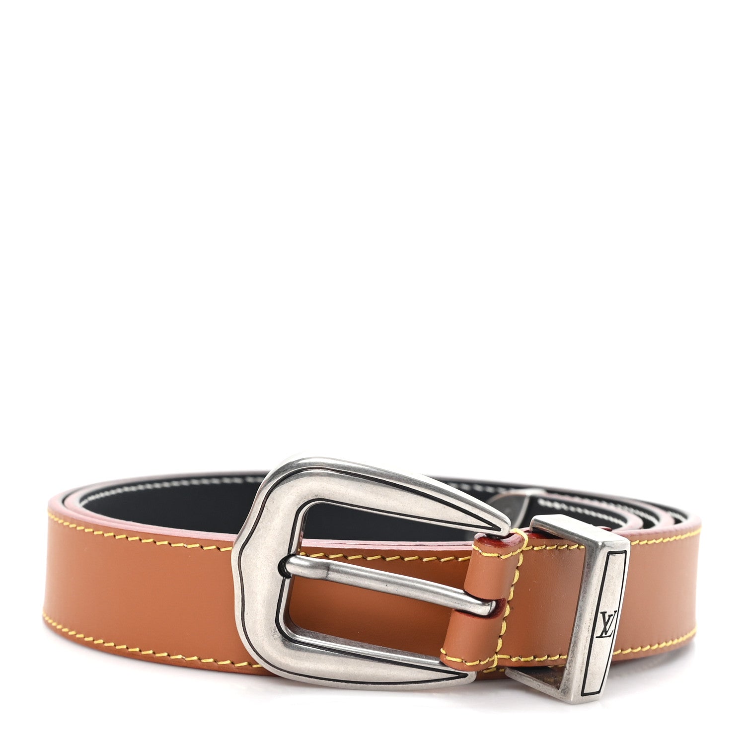 Louis Vuitton LV Dust 25mm Belt 90 36 Cognac Brown
