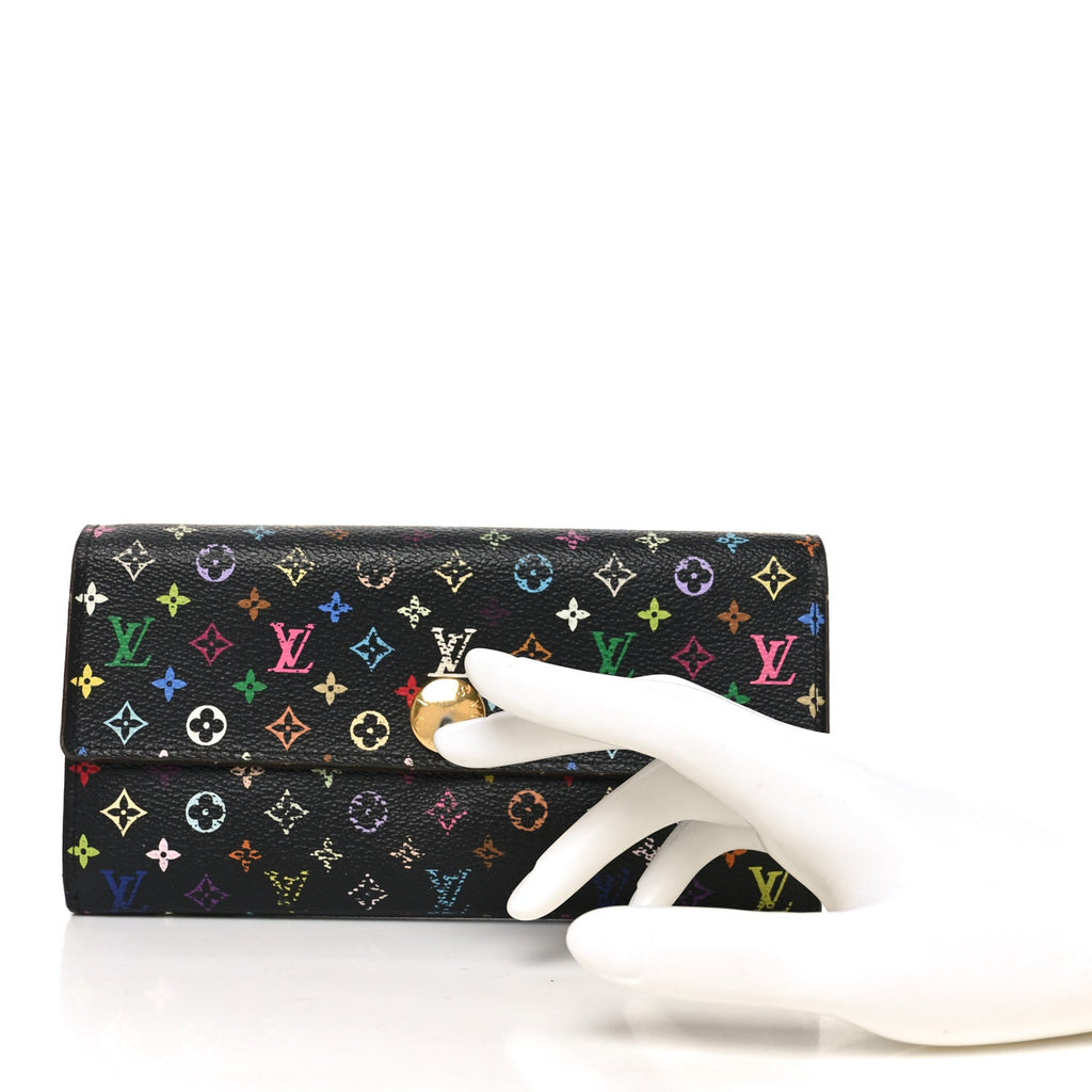 Louis Vuitton Monogram Multicolor Sarah Wallet Black Grenade