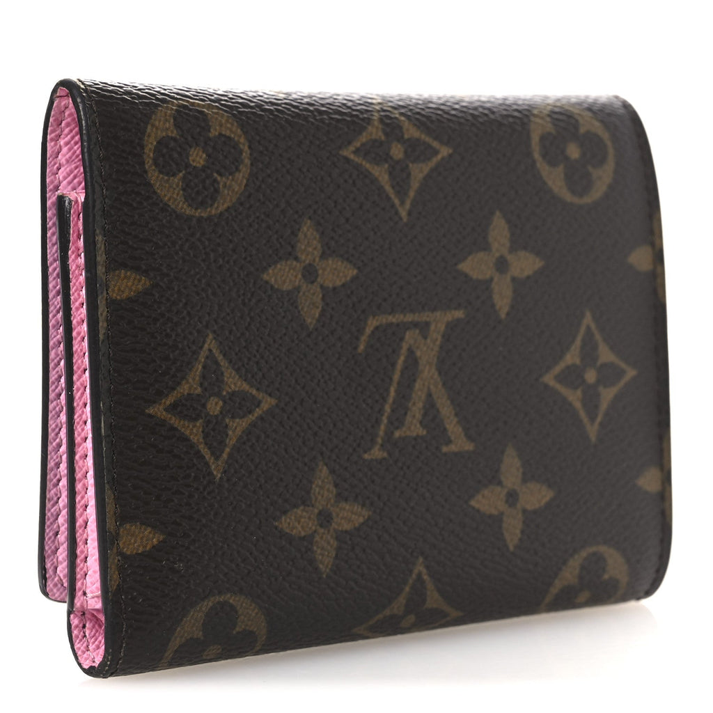 Louis Vuitton Monogram 2023 Christmas Animation Alpine Victorine Wallet Wisteria Pink