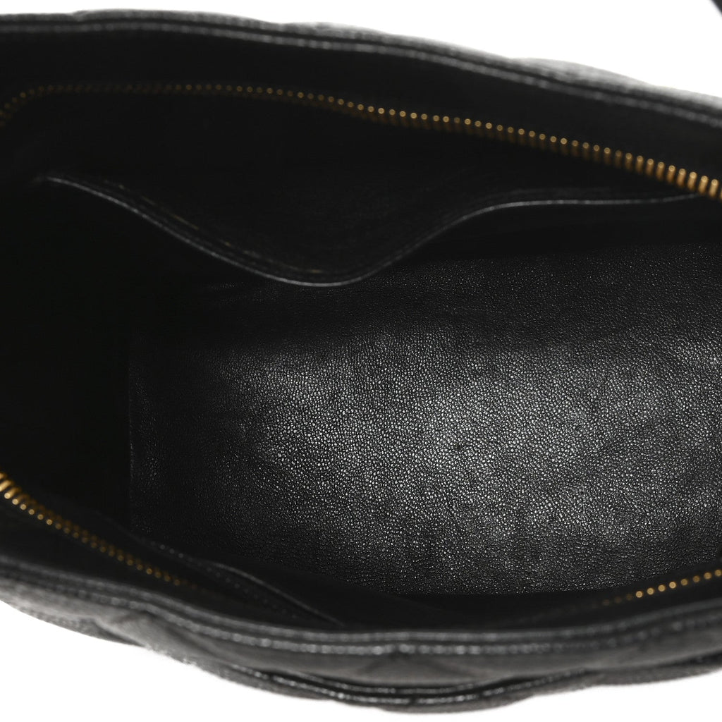 Chanel Caviar Quilted Medallion Tote Black