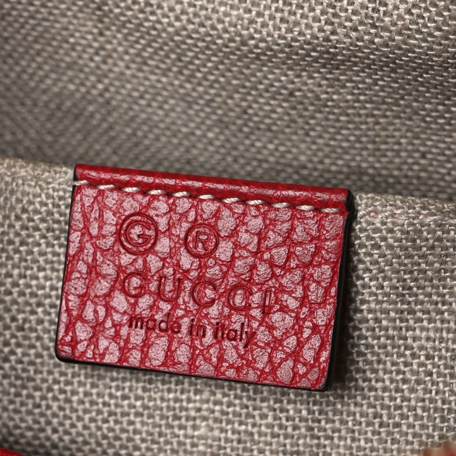 Gucci Monogram Mini Bree Messenger Bag Red
