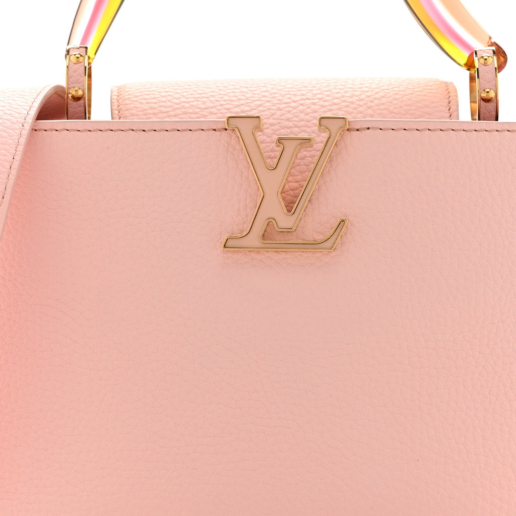 Louis Vuitton Taurillon Resin Murano Capucines BB Rose Jasmin