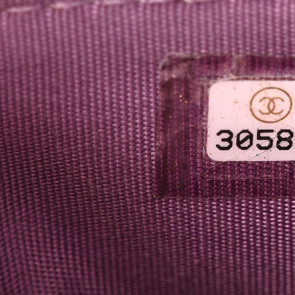 Chanel Shiny Lambskin Quilted Extra Mini Flap Purple
